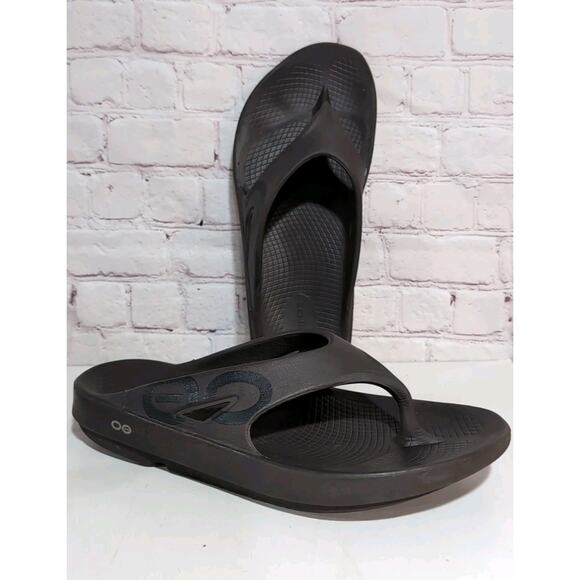 OOFOS Ooriginal Recovery Adult Flip Flop Sandals Mens 11 Womens 13 Brown - Picture 1 of 10